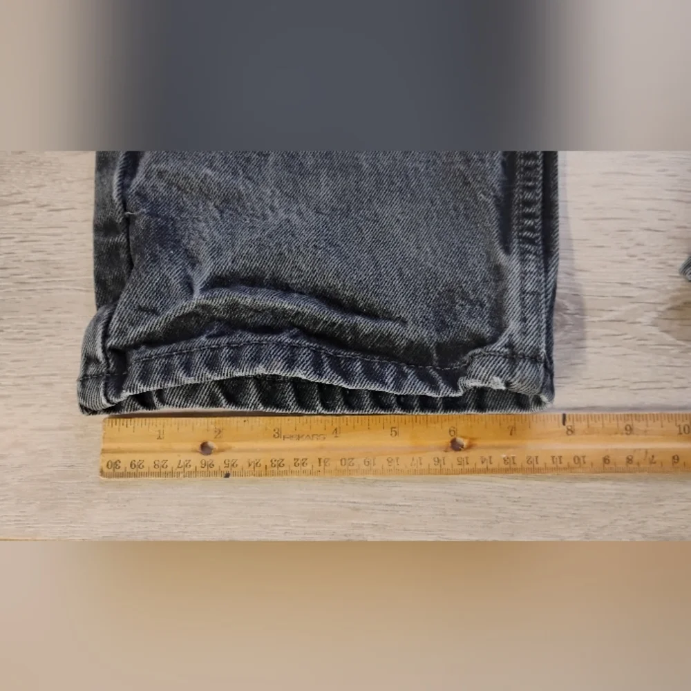 Levi's 505 100% Cotton Denim Jeans Black Men's Reg Sz W36 L 36 Straight Leg
